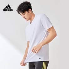 adidas 阿迪达斯 男士宽松纯棉短袖T恤3件装 4A1M04