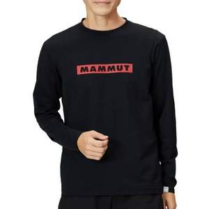 MAMMUT 猛犸象 男士弹力舒适经典LOGO长袖T恤 1016-01030