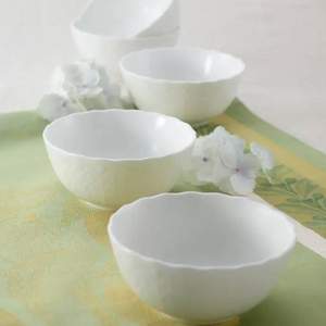 Narumi 鸣海 Silky White系列 11cm骨瓷碗5只礼盒装