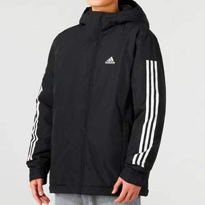 adidas 阿迪达斯 专柜款 2023年秋季新款男士连帽保暖棉服 IP2537