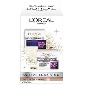 <span>白菜！</span>L'Oreal Paris 欧莱雅 冻龄专家55+钙源 抗皱保湿日霜晚霜套装 50mL*2瓶