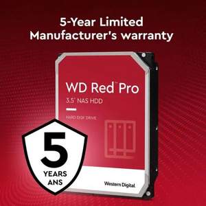Western Digital 西部数据 Red Pro 红盘Pro系列 企业级 网络存储NAS硬盘 22TB 
