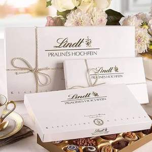 Lindt 瑞士莲 Pralinen Hochfein 多口味巧克力礼盒 50颗500g