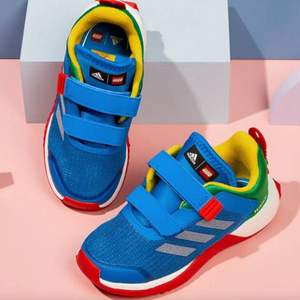 adidas 阿迪達斯 樂高積木聯(lián)名 兒童魔術(shù)貼運動學(xué)步鞋