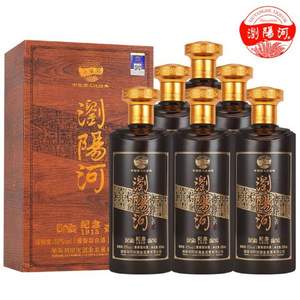 浏阳河 纪念1915 53度酱香型白酒500mL*6瓶礼盒装 整箱