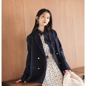 Lily Brown 莉莉布朗 女士双排扣翻领西装外套 LWFJ234252  