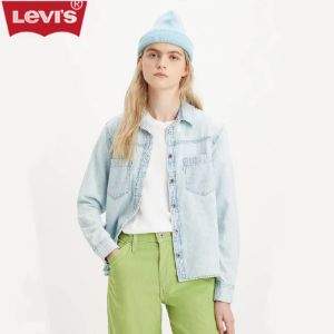 Levi's 李维斯 银标系列 23秋冬新款女士纯棉牛仔衬衫 A5977