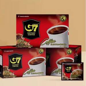 越南进口，G7 美式萃取速溶纯黑咖啡 45包