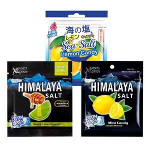 马来西亚进口 Himalaya 大马碧富 薄荷柠檬/咸柠檬味糖果 15g（7粒）*12袋