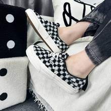 Vans 范斯 Authentic SF VR3 中性款黑白棋盤格休閑板鞋VN0A4BX5BZW