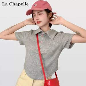 La Chapelle 拉夏贝尔 女士正肩短袖POLO衫 3色