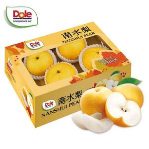 Dole 都乐 山东南水梨礼盒装 6个 中果270-300g 1.6kg