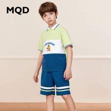 MQD 马骑顿 男童夏季翻领短袖上衣+短裤两件套（110-160cm）