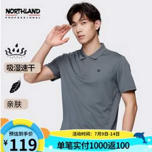 Northland 諾詩蘭 男士吸濕速干短袖Polo衫
