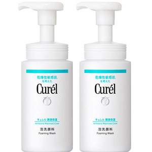 Curel 珂润 润浸保湿洁颜泡沫150mL*2瓶