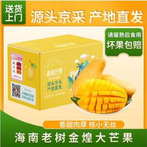 京鲜生 海南金煌芒果 单果200g+/4.5斤装