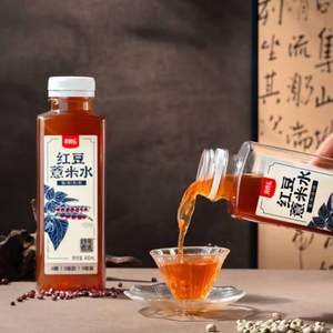 Jelley Brown 界界樂 茶飲料 紅豆薏米水&金銀花菊花 400ml*6瓶*3件