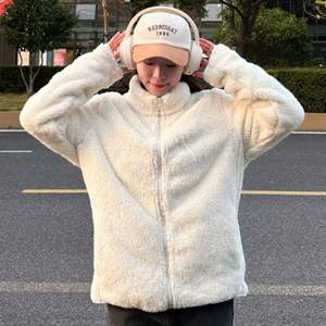 Baleno 班尼路 女士双面加厚仿羊羔绒立领外套 多色