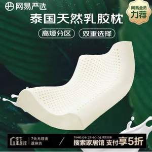 <span>白菜！</span>网易严选 93%泰国天然乳胶枕头 咖色外套经典款