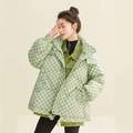 波司登 Combo 康博 女士时尚棋盘格羽绒服 