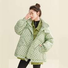 波司登 Combo 康博 女士时尚棋盘格羽绒服 