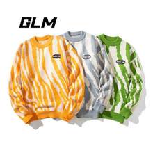 森馬集團，GLM 情侶款拼接撞色美式毛衣 多款多色