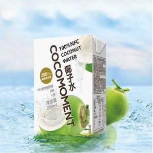 Goodfarmer 佳农 cocomoment 100%NFC椰子水 200ml*12盒*3件