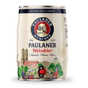 德国进口 PAULANER 柏龙 保拉纳 精酿小麦白啤 5L*2桶