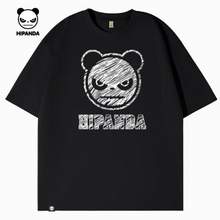 HI PANDA 你好熊猫 美式高街纯棉重磅短袖T恤 多色
