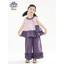 My Little Pony 小马宝莉 2025夏季新款女童无袖上衣裤子套装（100-150cm）