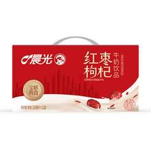 晨光 红枣枸杞风味牛奶250mL*12盒*2箱