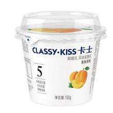 CLASSY·KISS 卡士 黄桃果粒鲜酪乳100g*6杯*4件
