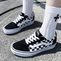 VANS 范斯 Ward 经典黑白棋盘格款 女士低帮休闲板鞋  