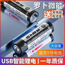 Type-C充电，罗卜微能 5号固态充电电池2节装