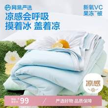 网易严选 A类新氧VC抗菌凉感果冻被夏凉被 150*200cm