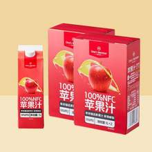 <span>白菜！</span>1号会员店 100%NFC苹果汁 1L*2盒*2箱*2件