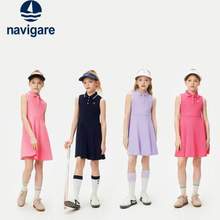 Navigare 意大利小帆船 2025夏季新款女童純棉背心POLO裙連衣裙  4色