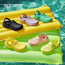 Skechers 斯凱奇 女士厚底增高涼拖洞洞鞋111514 多色