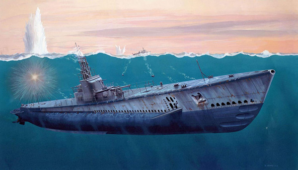 长132米!revell 威望 05168 铂金版 1:72 小鲨鱼级美国海军潜艇 817