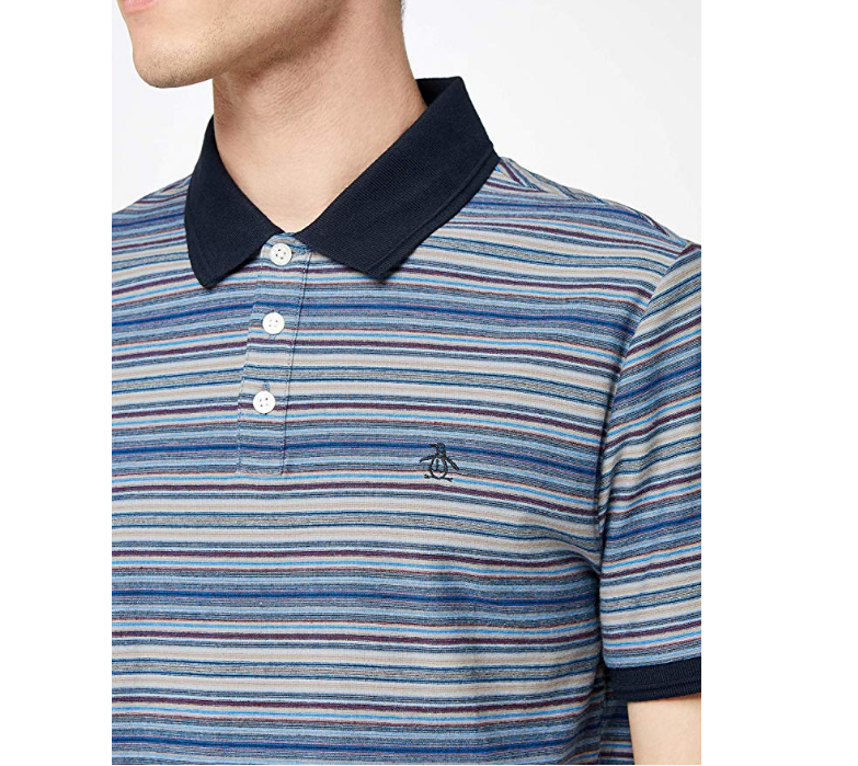 限尺码,original penguin 企鹅牌 opkf7063 男式纯棉短袖polo衫 prime
