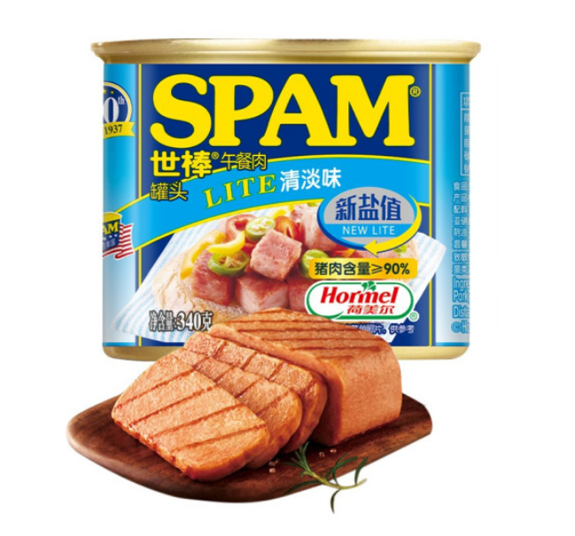 spam 世棒 清淡味午餐肉罐頭 340g*11件124.37元包郵(合11.3元/件)